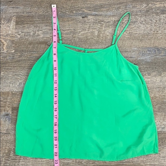 Chloe K Green Spaghetti Strap Crop Tank - Picture 8 of 9